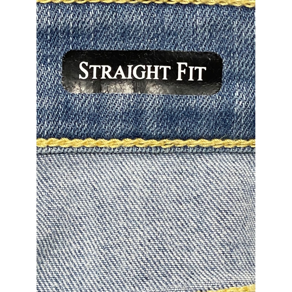Judy Blue Jeans Size 9/29 Light Wash High Rise Raw Hem Wide Leg Straight Fit - Picture 6 of 9